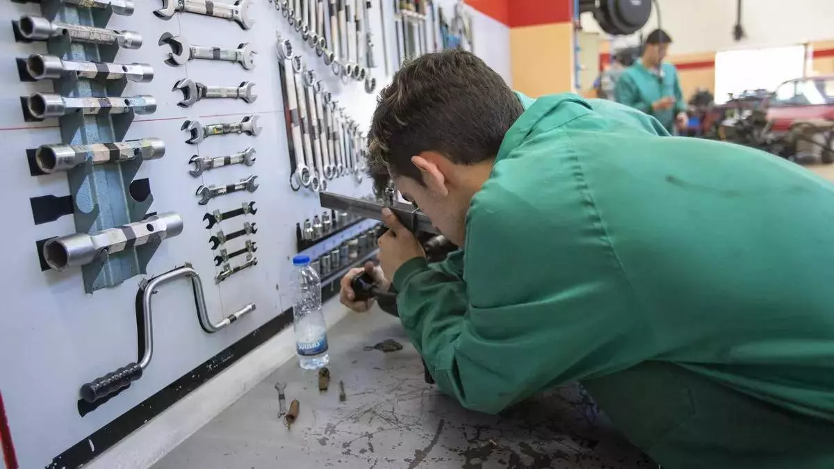 Alumno de Formación Profesional en un centro gallego