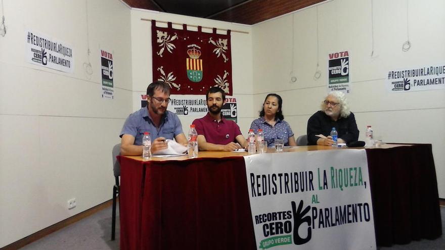 Los candidatos de Recortes Cero-Grupo Verde presentan sus propuestas sanitarias