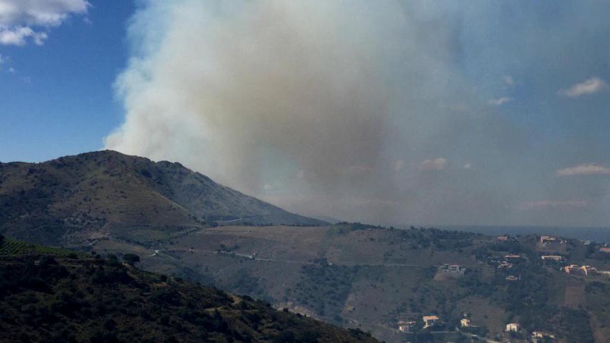 Imatge de l&#039;incendi ahir la tarda · Genís Rubio