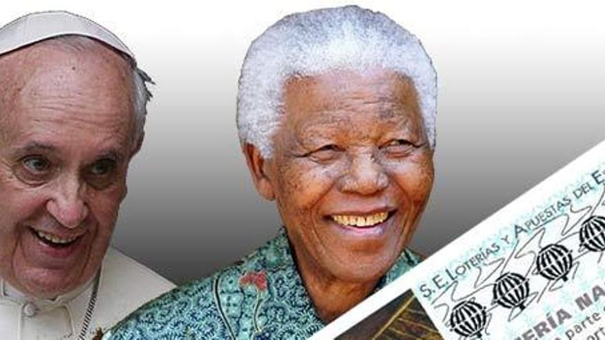 La muerte de Mandela o la eleccion del Papa, entre los más demandados en la Lotería de Navidad.
