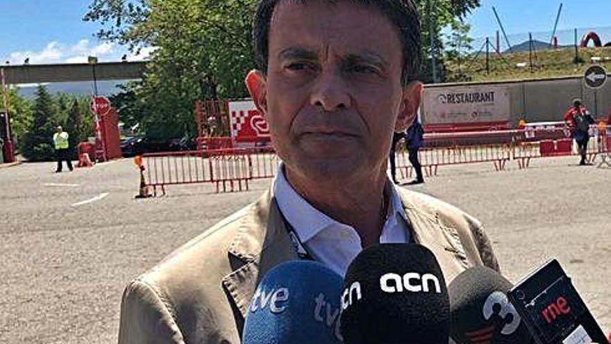 Manuel Valls durant el Gran Premi de Fórmula 1 a Montmeló