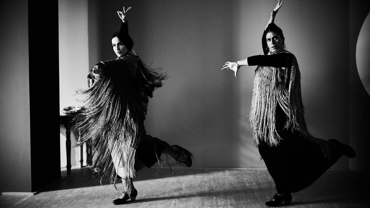 Las bailaoras Eva Manzano y Leilah Broukhim, también directora artística de ‘Lorca poeta flamenco’.