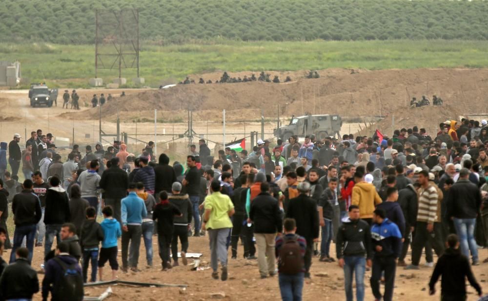 Jornada de protestas en Gaza