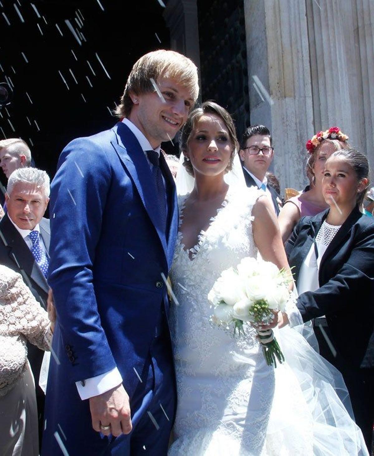 Iván Rakitic y Raquel Mauri se casaron en la Catedral de Sevilla