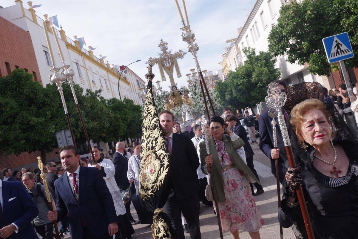 Procesión de la Santa Cruz Torre del Ángel de Salesianos en Málaga