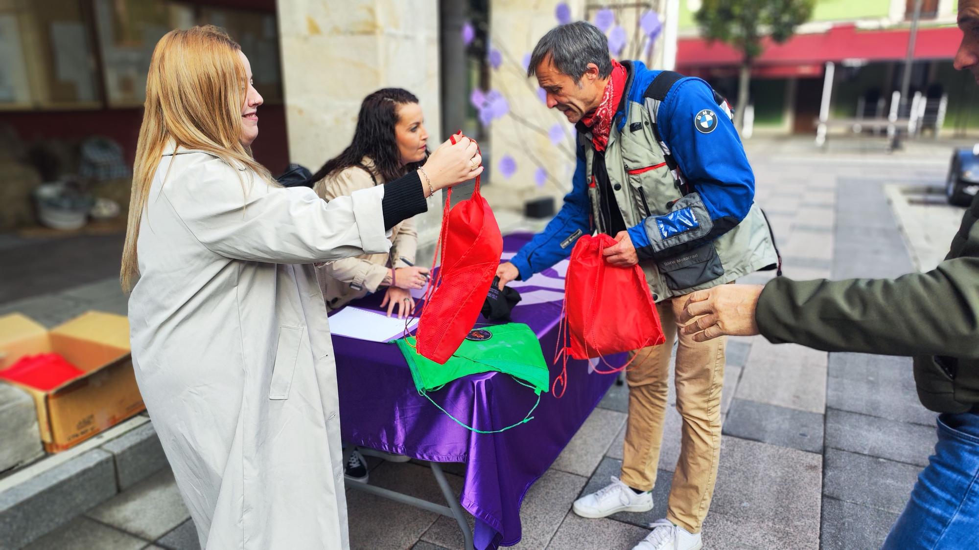 La ruta motera contra la violencia de género, en imágenes.