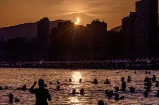 Así se ha visto el eclipse desde Benidorm