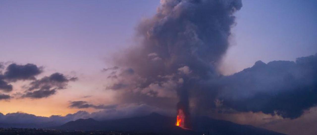 Timelapse del volcán de La Palma (20-11-2021)
