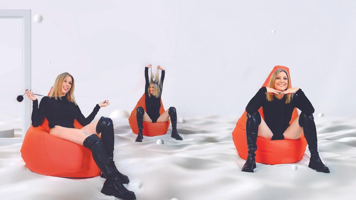 Faina Bethencourt, en una composición de tres imágenes.