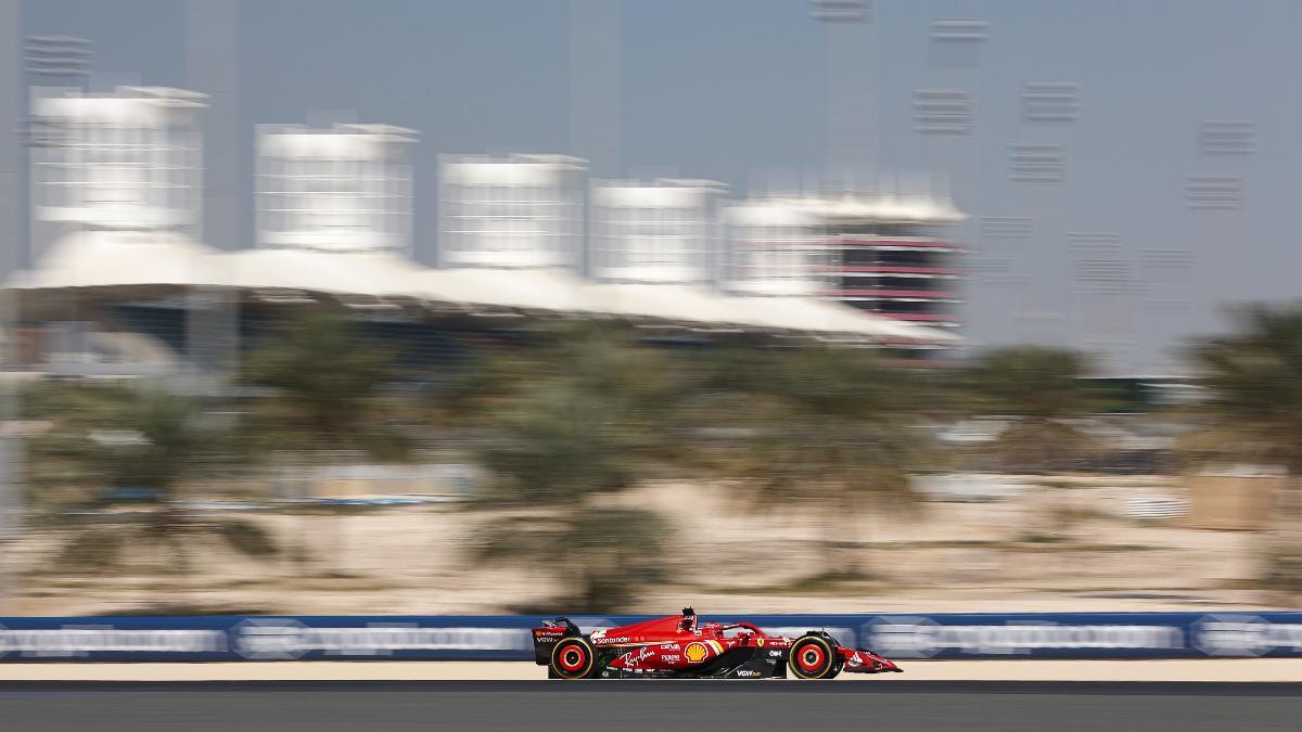 Leclerc, al volante del Ferrari en Bahrein