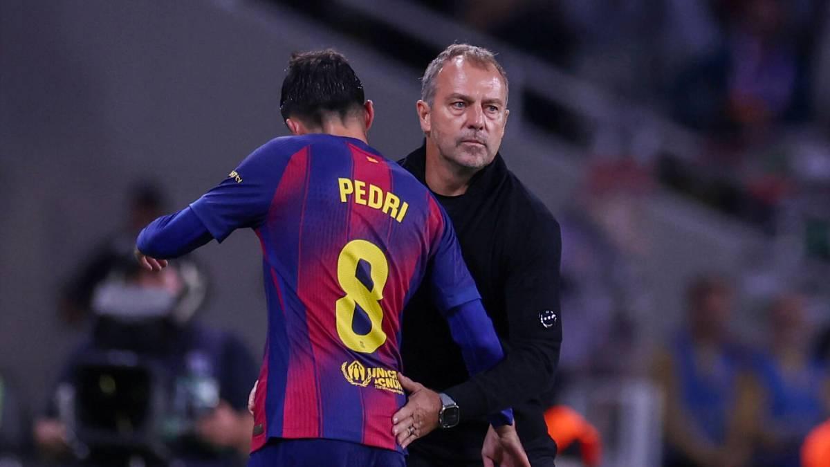 Flick: "Nos sorprendió la lesión de Pedri da mucha estabilidad"