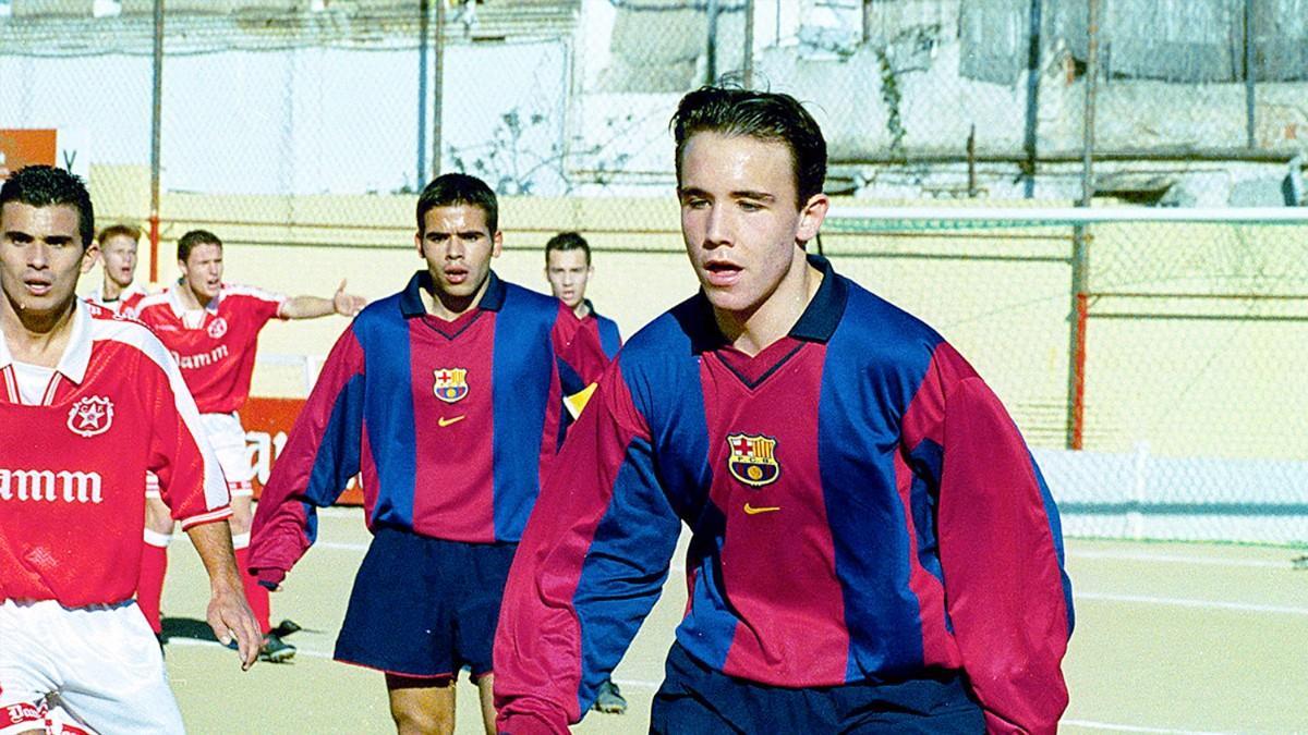 Joan Verdú en un Damm-Barça de juveniles