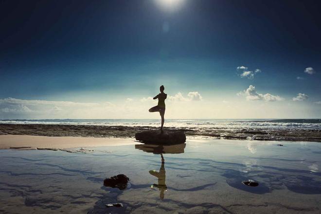 Yoga en la playa