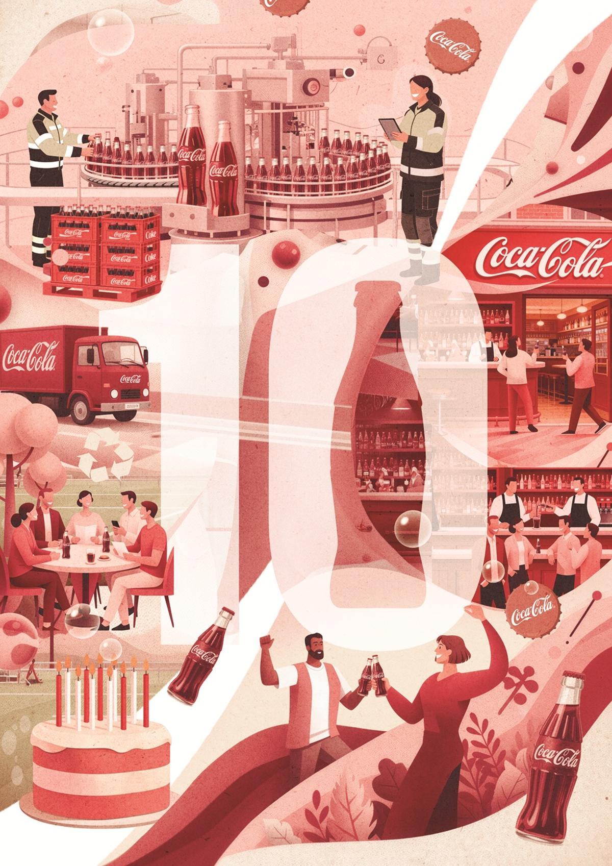 Décimo aniversario Coca-Cola Europacific Partners.