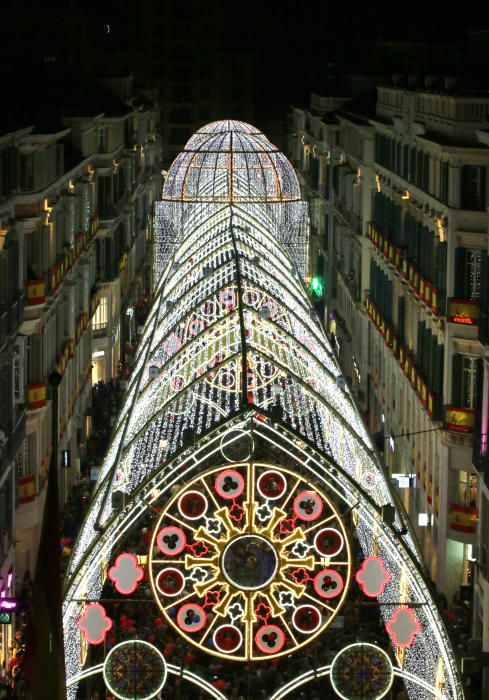 El encendido de las luces de Navidad de la calle Larios