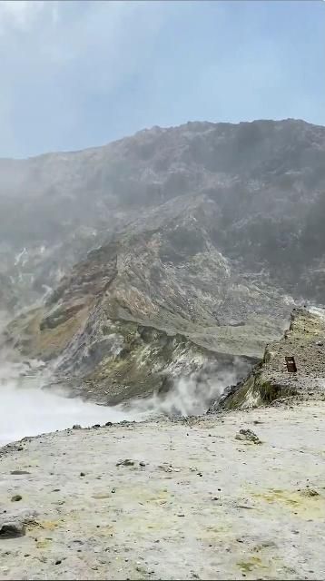 Erupció del volcà Whakaari a Nova Zelanda