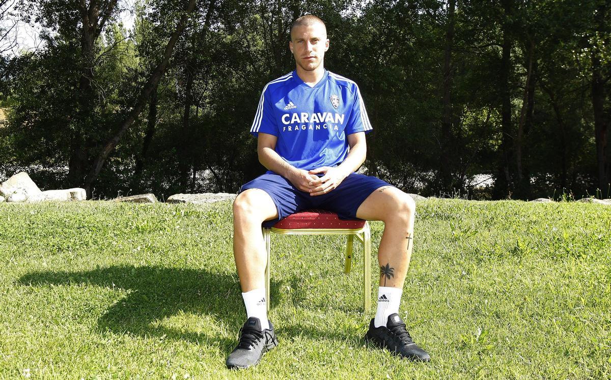 Biel, durante su etapa en el Real Zaragoza.