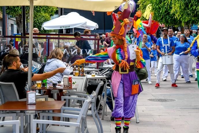 TELDE. SAN GREGORIO. TELDE. Telde cambia la hora. En la zona comercial abierta de San Gregorio se celebra el cambio de hora con diversas actividades. Hay ludoparque gigante, tiro con arco para niños, feria de artesanía, karts, entre otros.  | 30/03/2019 | Fotógrafo: Juan Carlos Castro