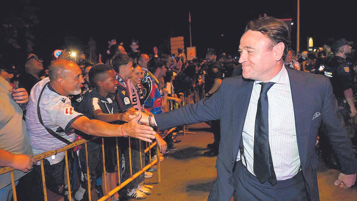 Danvila, en la celebración del ascenso