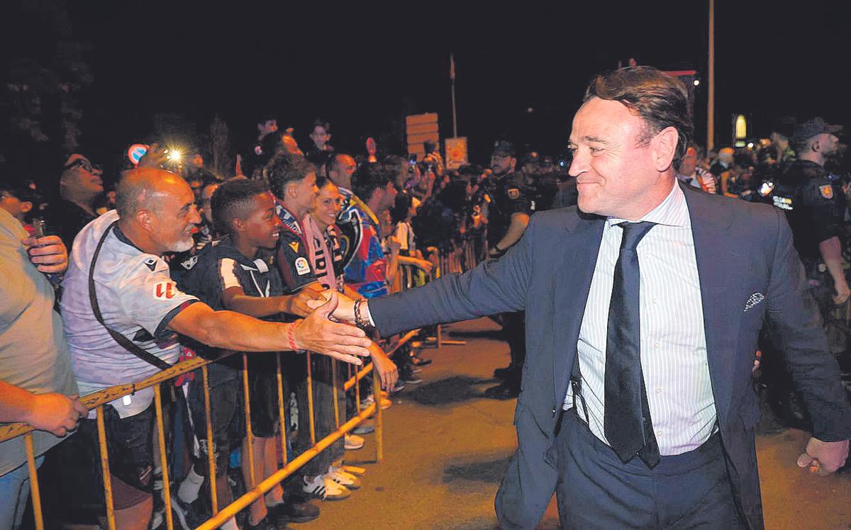 Danvila, en la celebración del ascenso