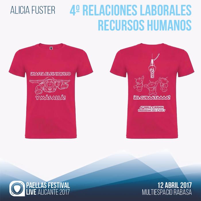 Camisetas para las Paellas 2017