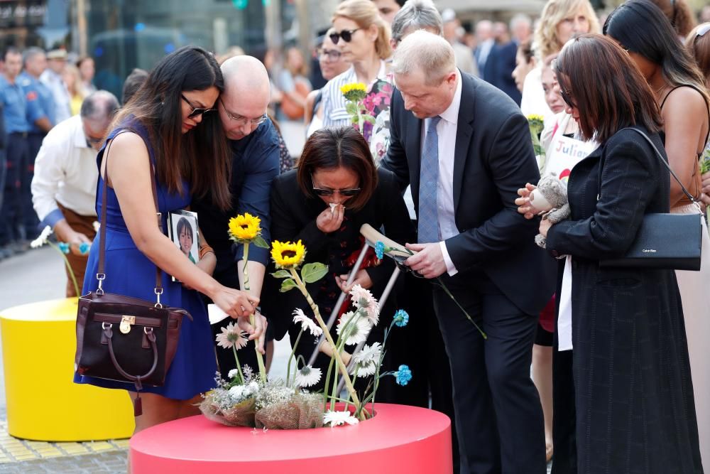 Actes commemoratius del 17-A a Barcelona