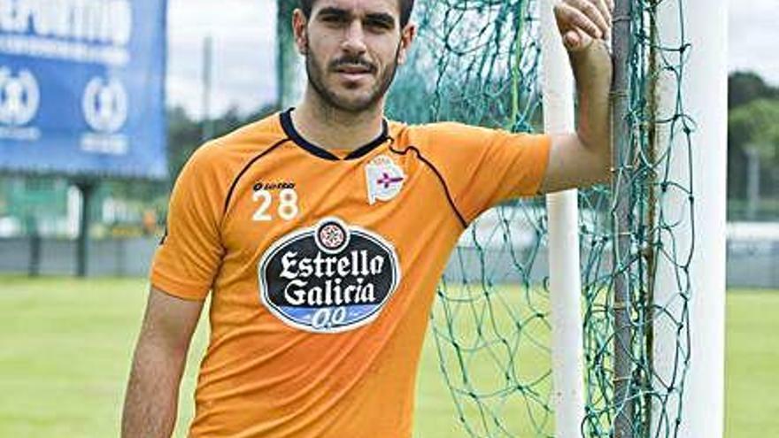 Pablo Insua, en 2014 durante su etapa como futbolista del Deportivo.