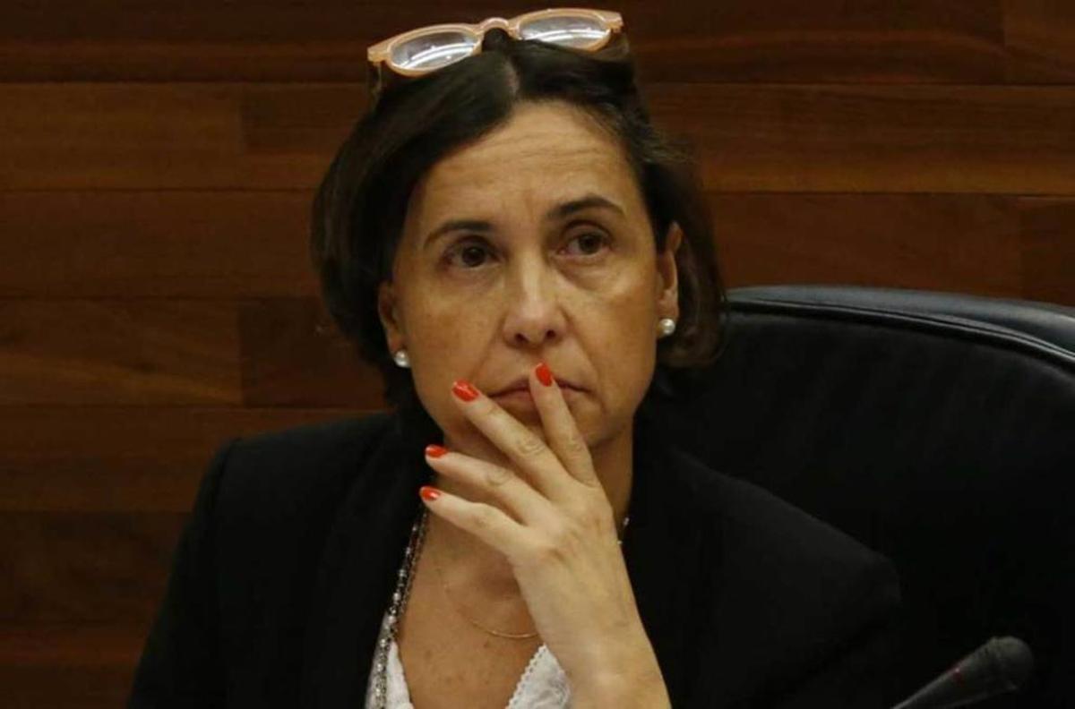 Dolores Carcedo, en la Junta General del Principado, en una imagen de archivo.
