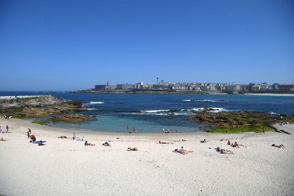 A Coruña disfruta del buen tiempo