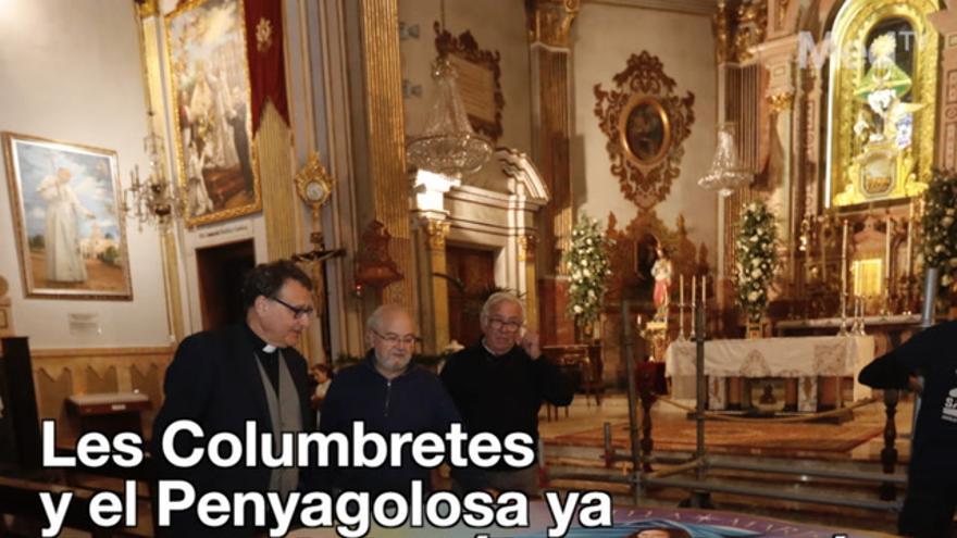 Les Columbretes y el Penyagolosa ya decoran la basílica de Lledó