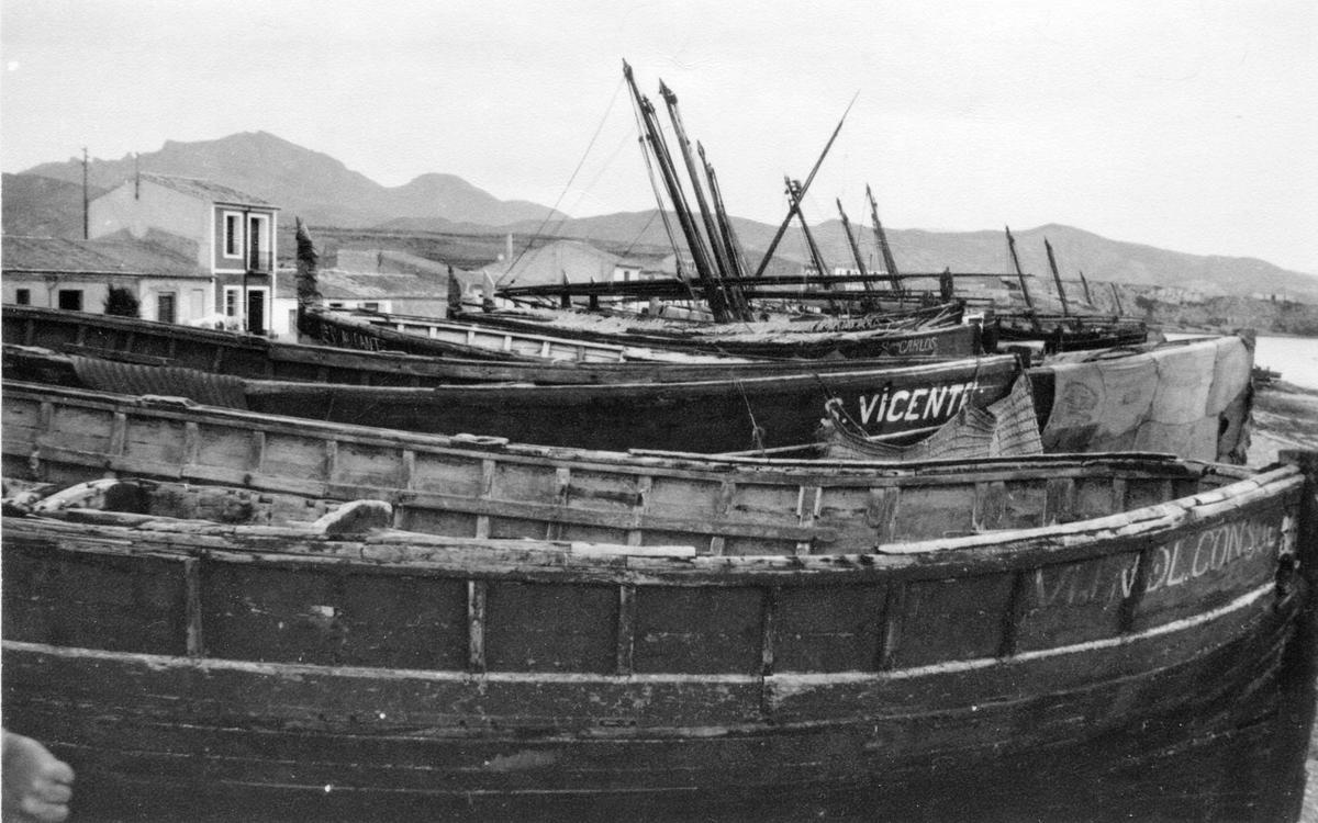 Barcas en El Campello en 1940