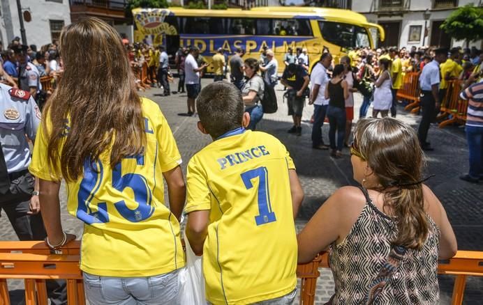 16/08/2017 TEROR. Visita de la UD Las Palmas a la Virgen del Pino en la Básilica de Teror. FOTO: J.PÉREZ CURBELO