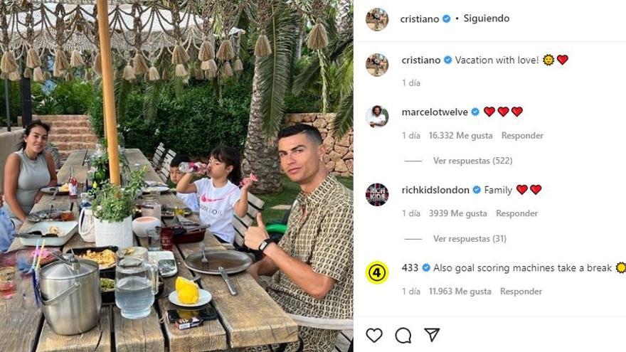 Cristiano Ronaldo macht Urlaub auf Mallorca.
