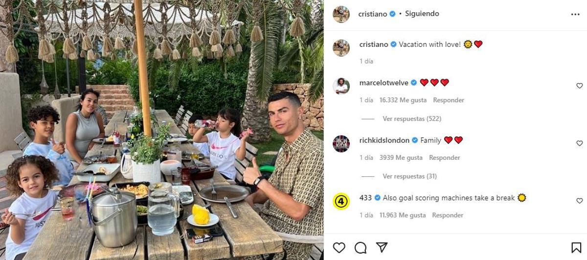 Cristiano Ronaldo macht Urlaub auf Mallorca.