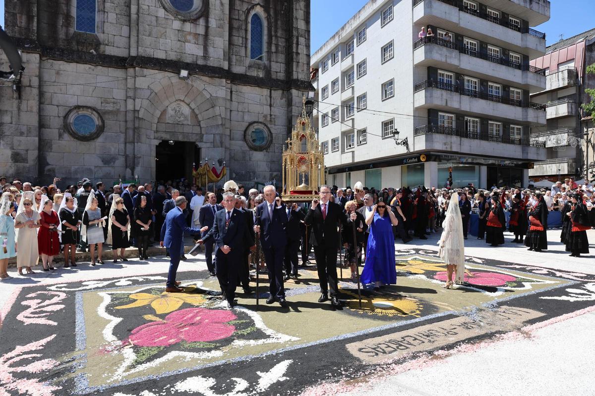 La procesión de Corpus Christi en Ponteareas