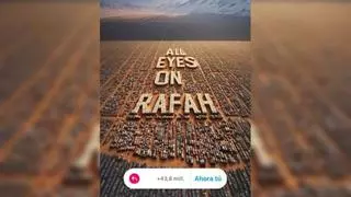 "All eyes on Rafah", el lema viral generado por IA que ya comparten 44,3 millones de personas