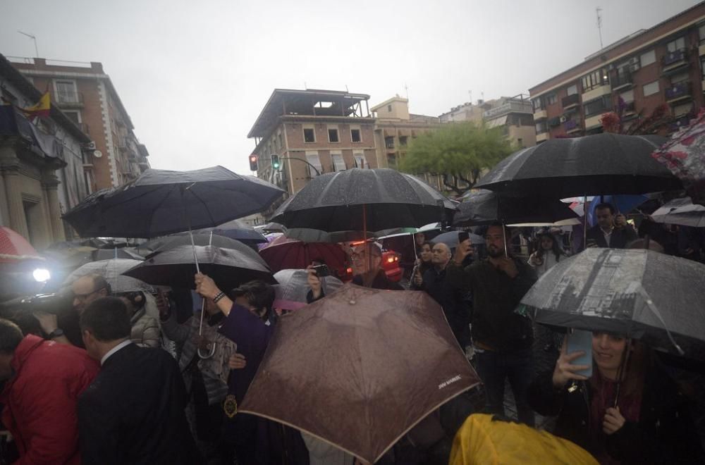 Murcia se queda sin la procesión de los 'salzillos' por la lluvia