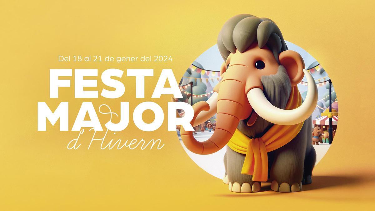 Cartel de la Fiesta Mayor de Invierno de Viladecans 2024.