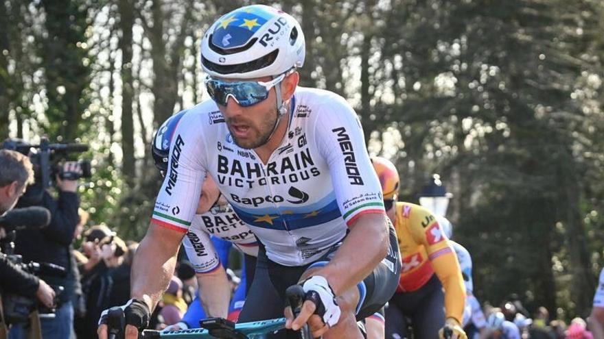 Ensurt a la Volta Catalunya 2022: Colbrelli es desploma a la meta