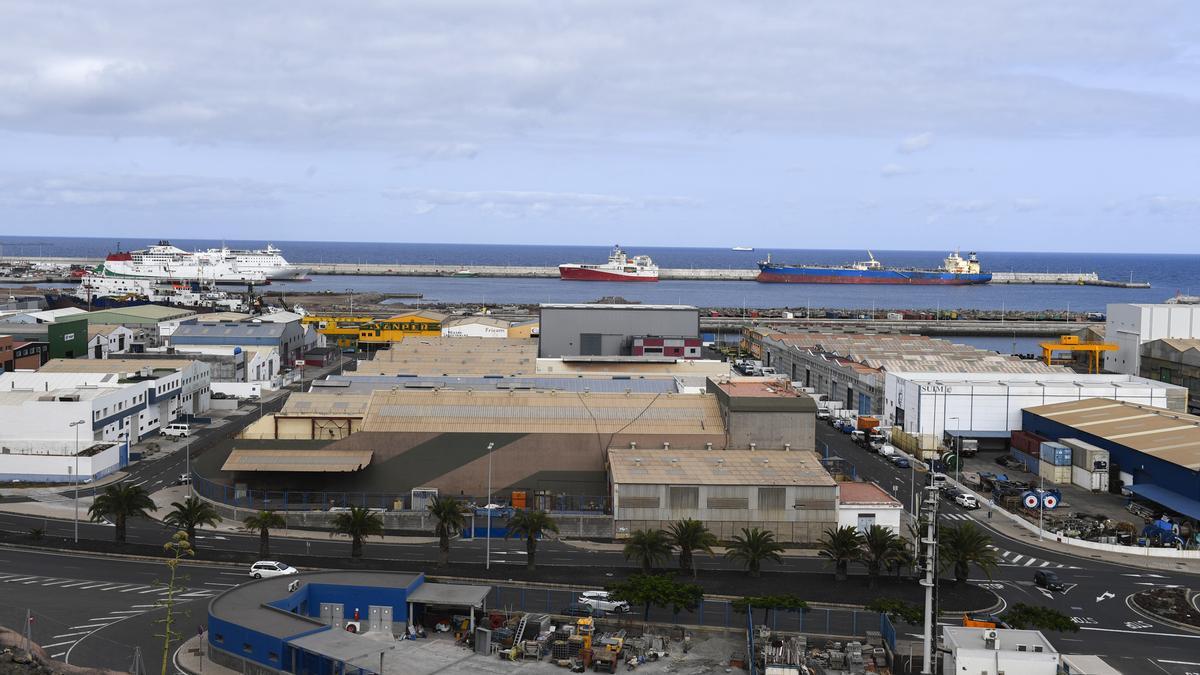 Vistas del muelle Nelson Mandela, en el Puerto de Las Palmas.