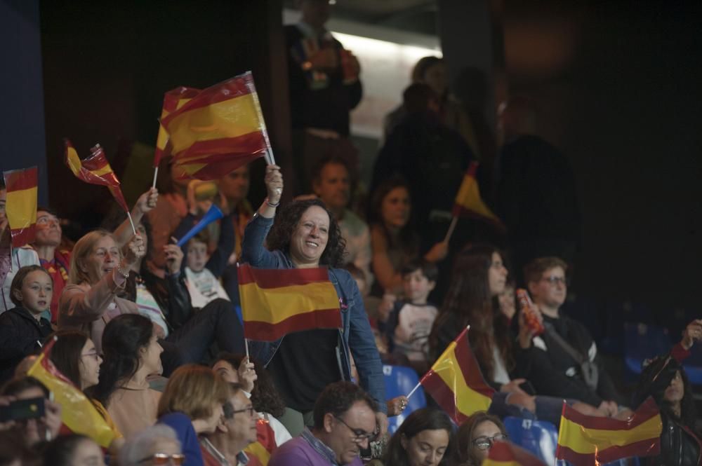 La selección española femenina, en Riazor