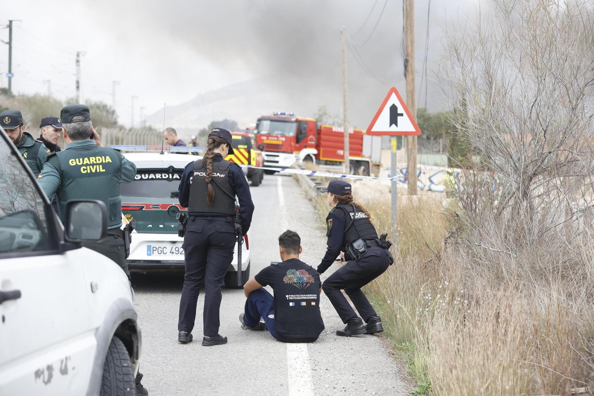 Grave explosión en la pirotecnia Hermanos Sirvent en Fontcalent, Alicante