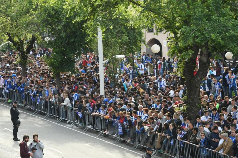 Así fue el recibimiento al Dépor en Riazor