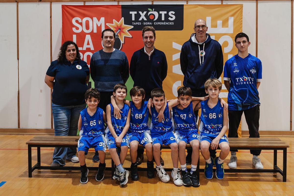 L'equip U9 Txots del Club Bàsquet Adepaf 2025/2026