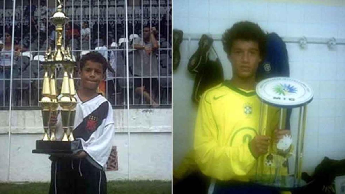 Coutinho se acostumbró a levantar títulos desde muy pequeño