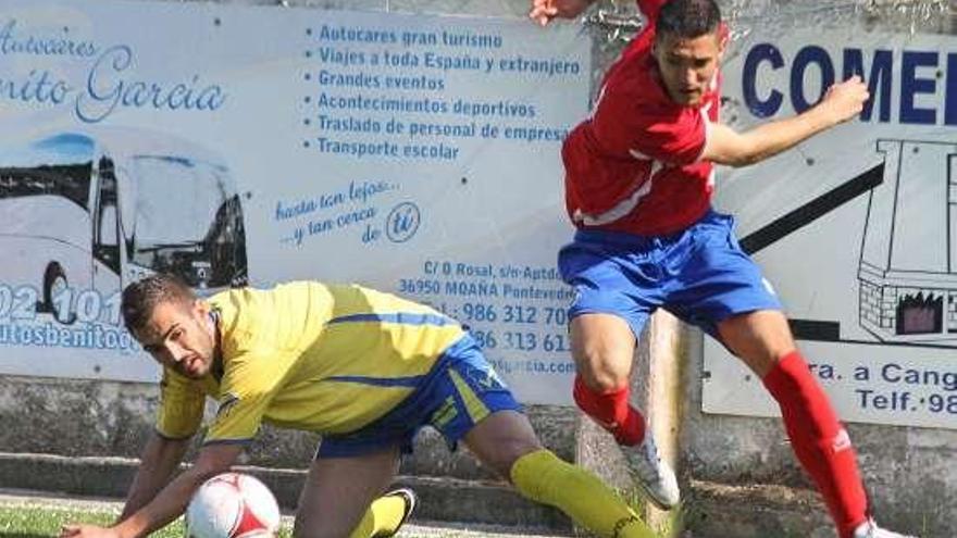 Una acción de un duelo anterior del Domaio. // Santos Álvarez