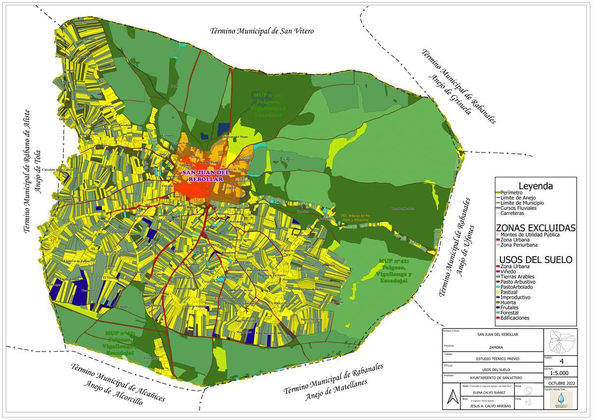 Proyecto de concentración parcelaria en San Juan del Rebollar