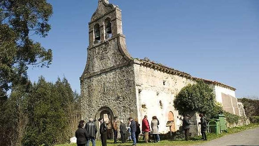 La iglesia de Moru, en la localidad riosellana de Nocéu.