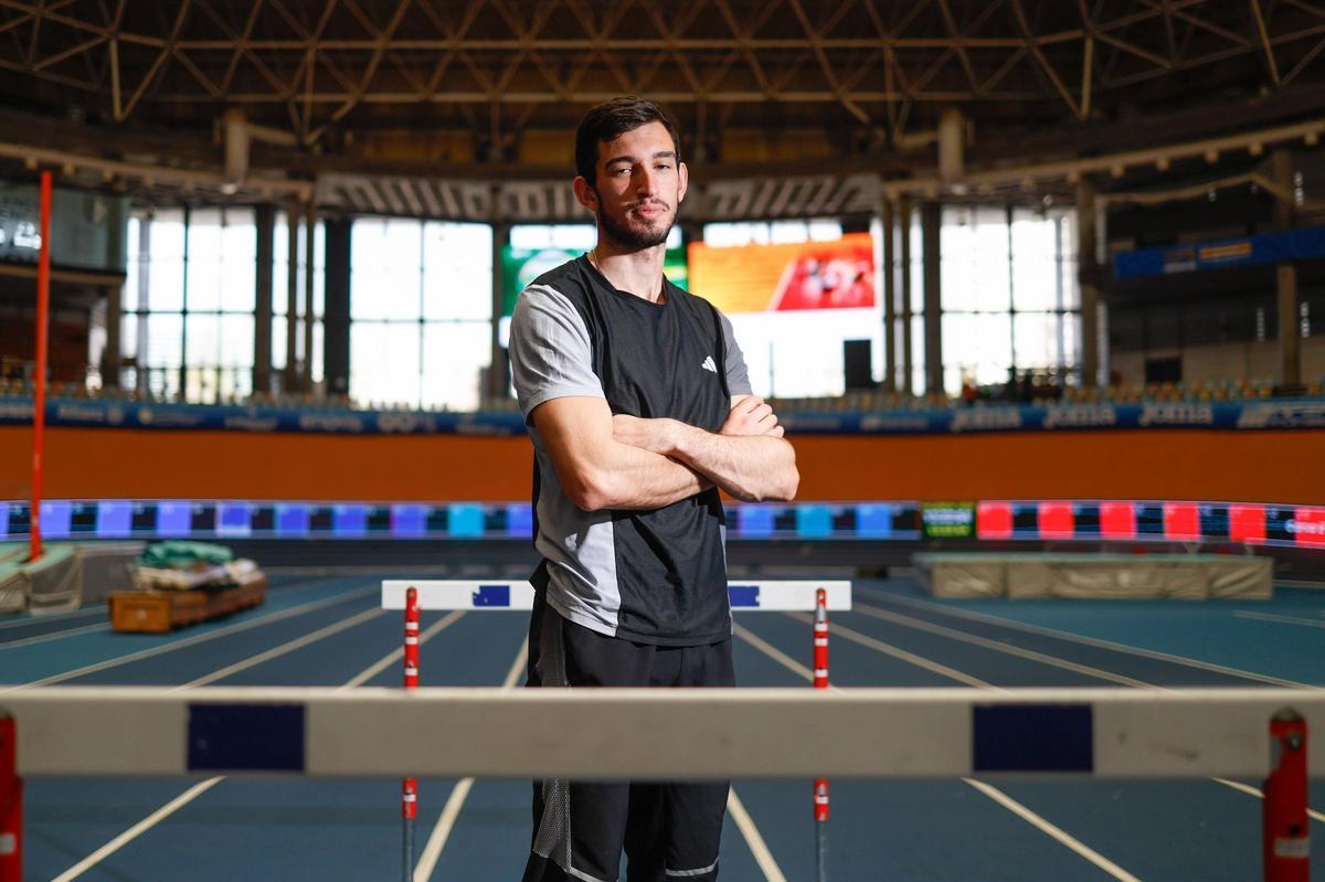 Quique Llopis, en una reciente entrevista con Superdeporte en el Palau Velòdrom Lluis Puig.