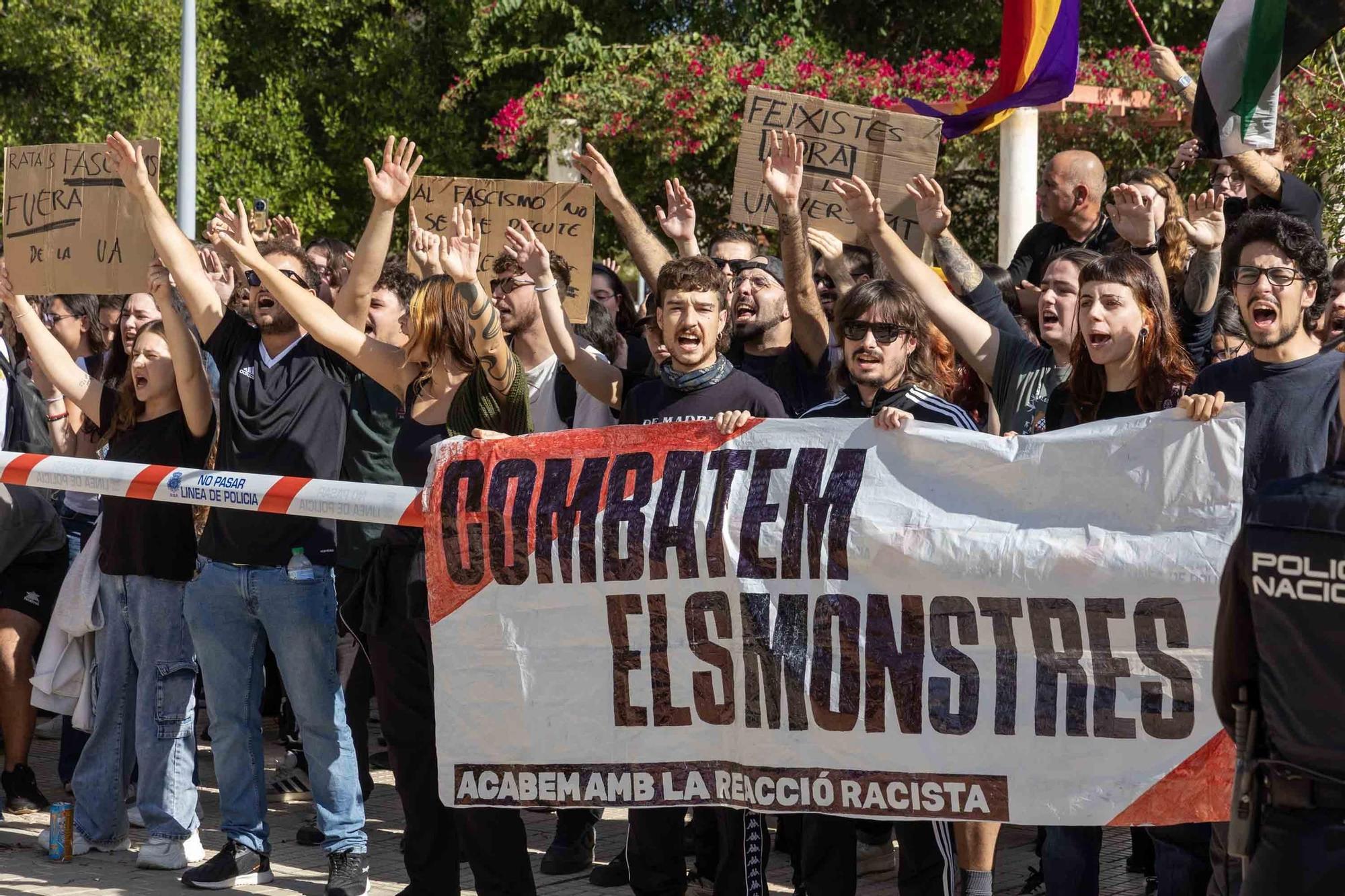 Tensión en la Universidad de Alicante por la visita de Vito Quiles
